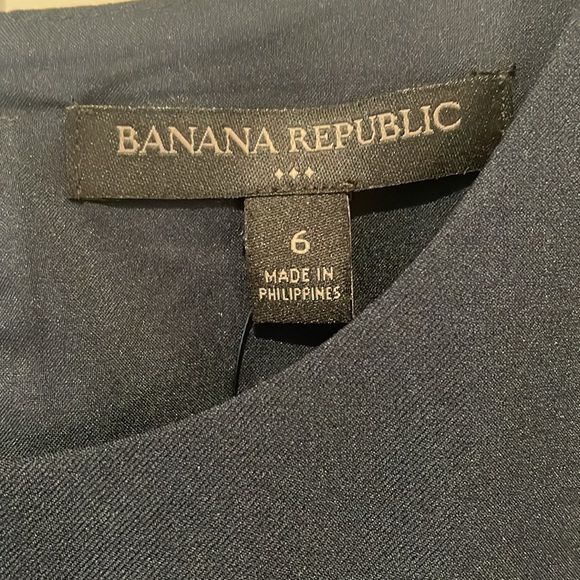 Banana Republic navy sleeveless blouson mini dress. NEW w/tags - Picture 2 of 5